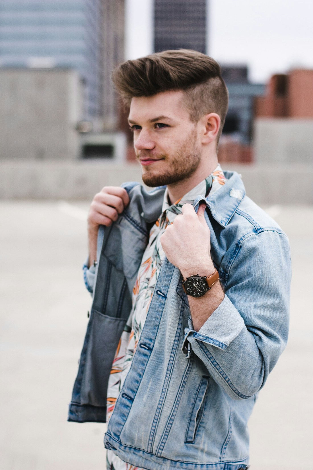 Temporary menswear editorial photograph